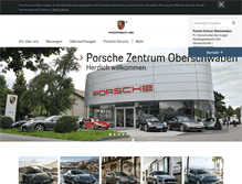 Tablet Screenshot of porsche-oberschwaben.de